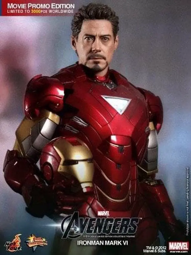 Main image of Hot Toys IRON MAN MK VI AVENGERS Limited Edition 1/6 12" Mint Sealed
