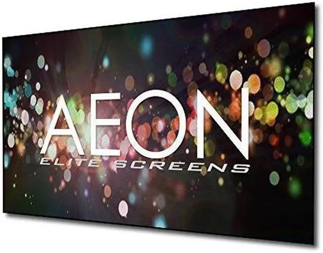 Alt view image 3 of 14 - Elite Screens Aeon CineGrey AR120H2 Fixed Frame Projection Screen - 120" - 16:9 - Wall Mount