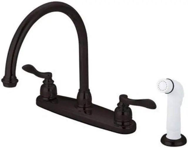 Alt view image 2 of 8 - Kingston Brass KB8795NFL NUWAVE FRENCH 8in Centerset Kitchen Faucet with Twin Le