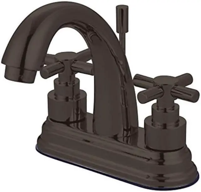 Alt view image 2 of 5 - Kingston Brass Elinvar Two Handle 4" Centerset Lavatory Faucet with Brass Pop-up