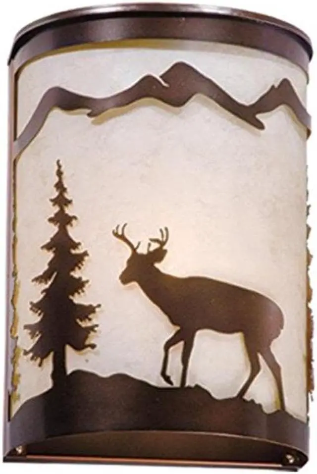 Alt view image 3 of 7 - Vaxcel Bryce 8" Wall Sconce Burnished Bronze - WS55408BBZ