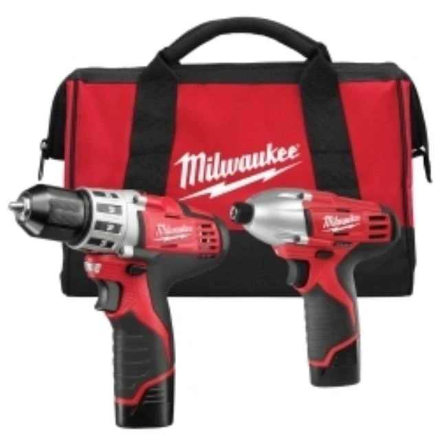 Alt view image 4 of 12 - Cordless Combination Kit, Milwaukee, 2494-22