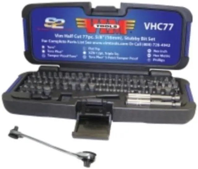 Alt view image 4 of 5 - Vim Half Cut Stubby Bit Set