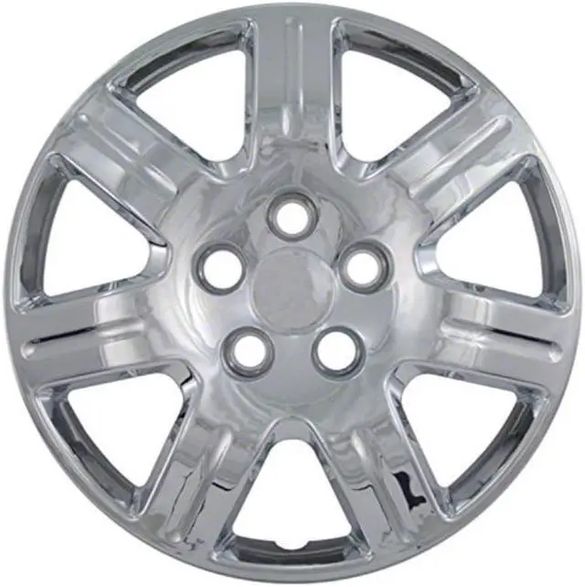 Alt view image 6 of 7 - Set of 4 Chrome 16 Inch Replacement Honda Civic Hubcaps w/ Bolt On Retention System - Aftermarket: IWC452/16C