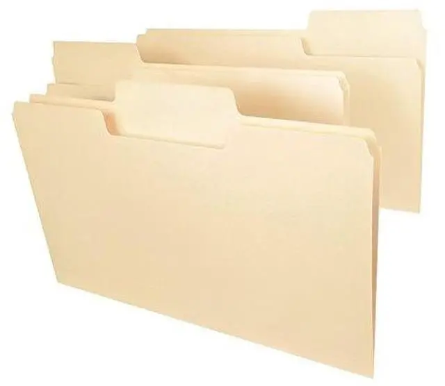 Alt view image 3 of 18 - Smead 15401 - SuperTab Heavyweight Folder, Manila, 1/3 Cut, Legal, 50/BX