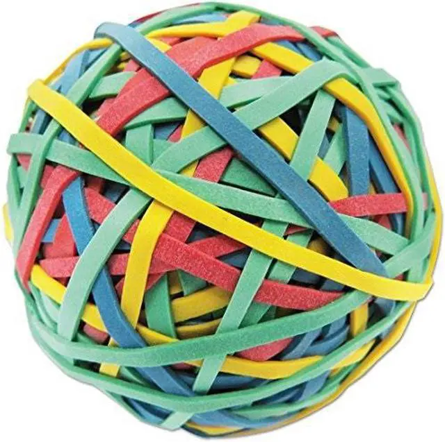 Alt view image 3 of 11 - Universal Rubber Band Ball 3" Size 2 3/4" Length 260 Bands 00460