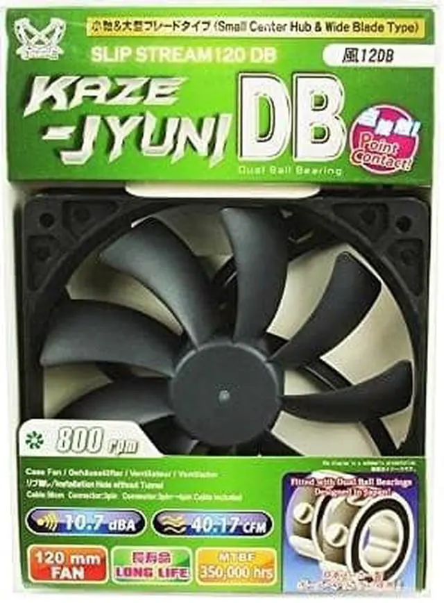 Alt view image 2 of 4 - Scythe SY1225DB12L Slip Steam 120DB 800 RPM Computer Case Fan