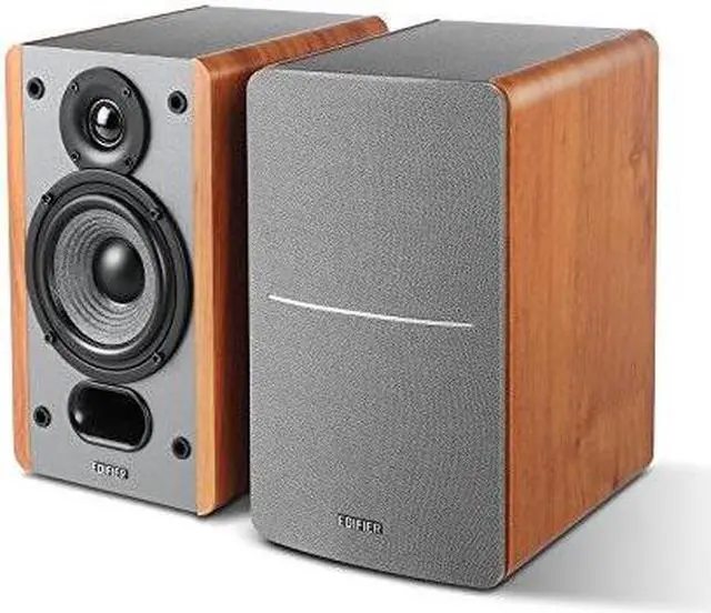 Alt view image 8 of 15 - Edifier P12 Passive Bookshelf Speakers - 2-way Speakers with Built-in Wall-Mount Bracket - Wood Color, Pair