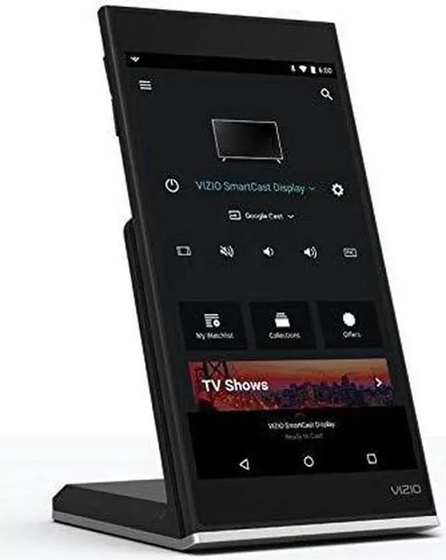 Alt view image 6 of 20 - Vizio XR6M10 SmartCast Tablet Remote - Integrated Octa-Core Processor - 8 GB Storage - 6-inch Touchscreen Display - Android 5.1.1