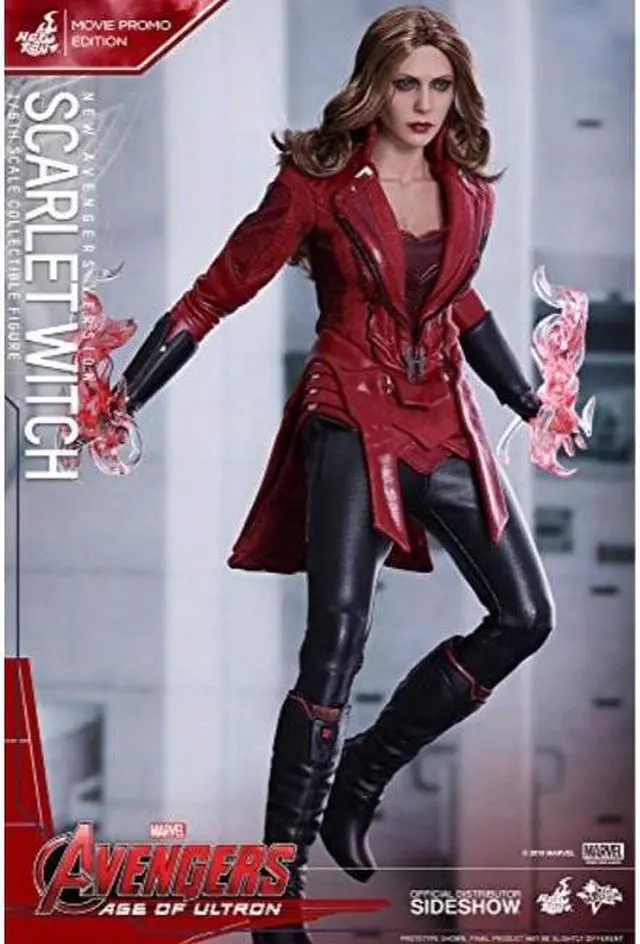 Alt view image 10 of 14 - HOT TOYS 1/6 MARVEL AVENGERS MMS357 SCARLET WITCH MOVIE PROMO EDITION FIGURE
