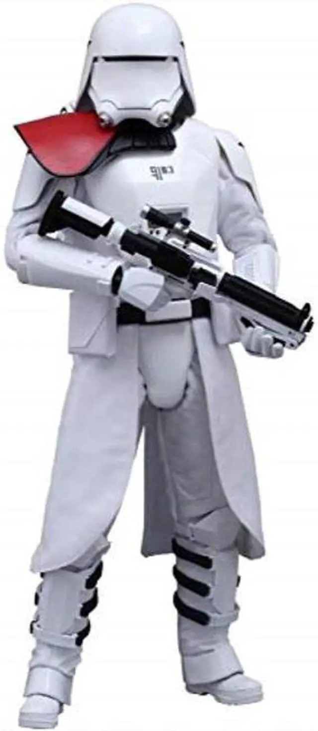 Main image of hot toys 1:6 scale star wars the force awakens first order snowtrooper officer toy white
