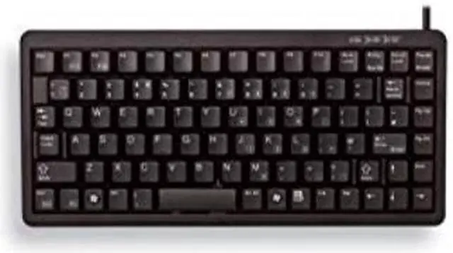Alt view image 2 of 9 - Cherry G84-4100LCAUS-2 Black 11in Ultraslim Keyboard. Us Space Reduced 83 Position Key Layout Without