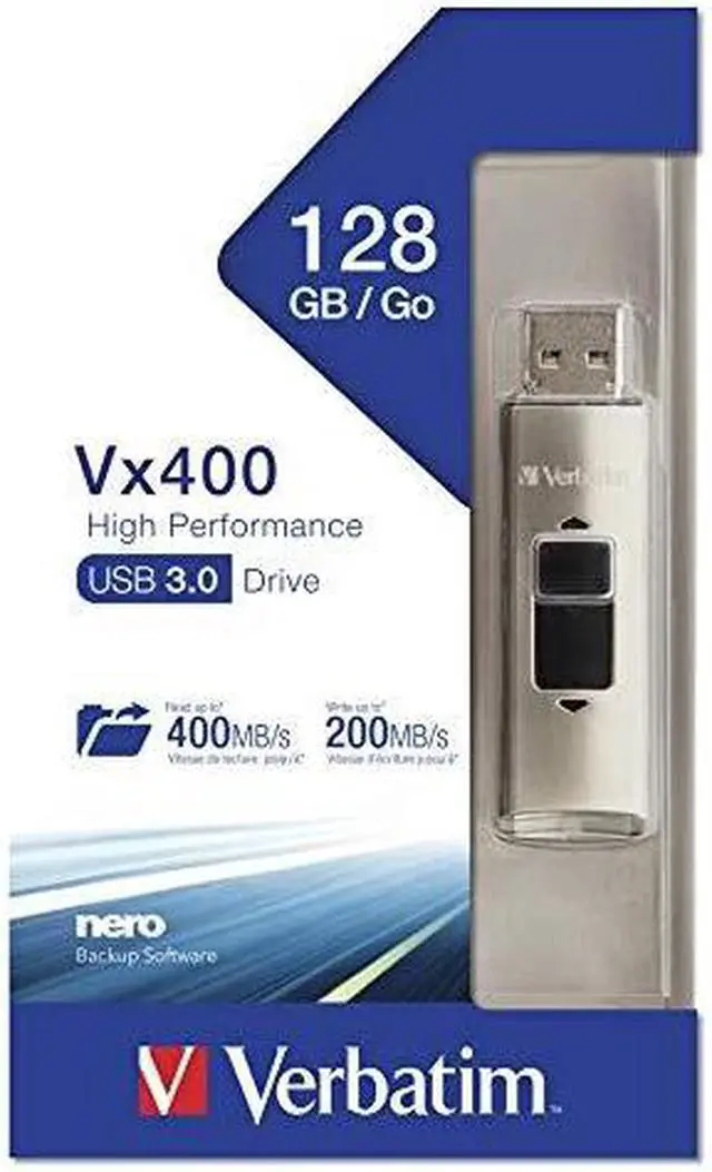 Alt view image 6 of 13 - VERBATIM CORPORATION 47690 128GB STORENGO VX400 FLASH