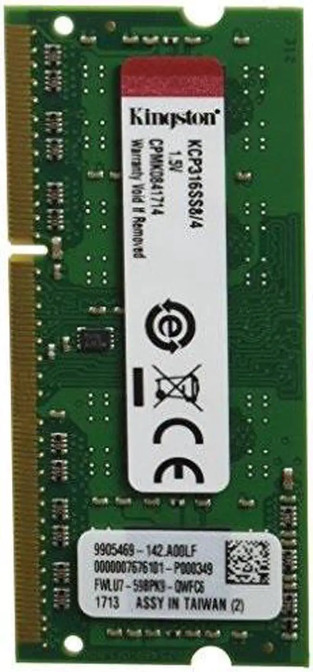 Alt view image 8 of 19 - Kingston 4GB Unbuffered DDR3 1600 (PC3 12800) System Specific Memory Model KCP316SS8/4