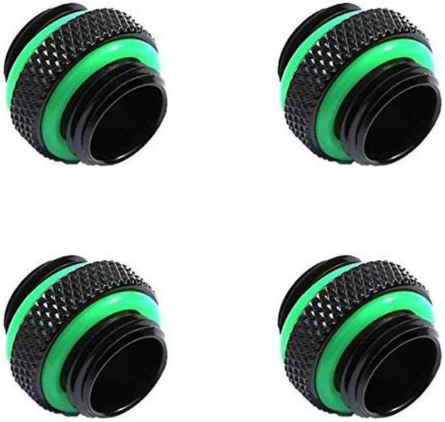 Alt view image 2 of 3 - Bitspower G1/4" 5mm Male to Male Fitting, Matte Black, 4-pack