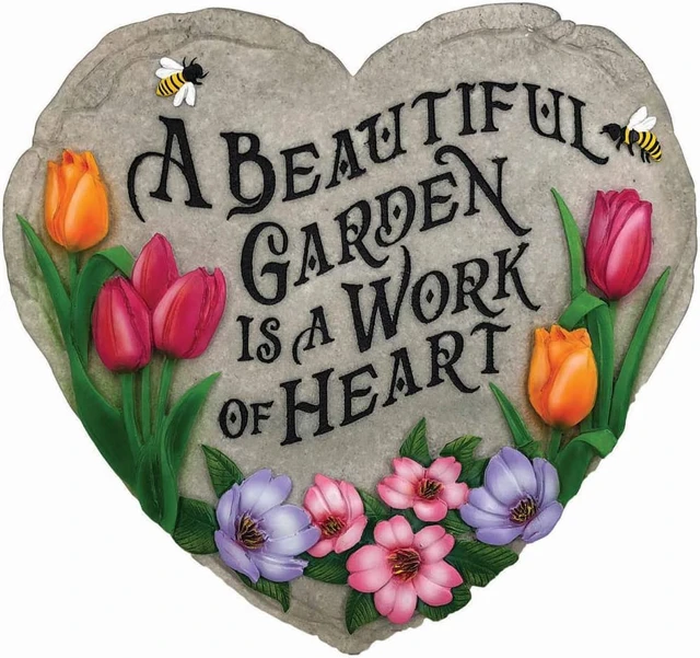 Alt view image 2 of 5 - SPOONTIQUES 13242 BEAUTIFUL GARDEN STEPPING STONE