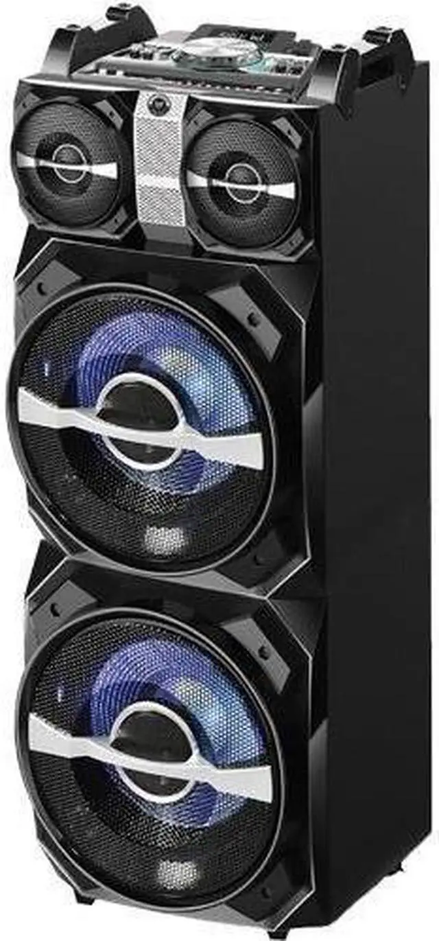 Alt view image 4 of 6 - Blackmore BJS-198BT Portable, Amplified, 4way audio entertainment system with dual 12" Subwoofers, Bluetooth Connectivity, Mp3 playback and LED illumination.
