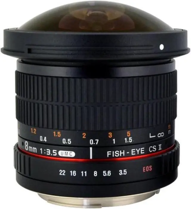 Alt view image 16 of 20 - Rokinon 8mm f/3.5 HD Fisheye Lens with Removable Hood for Canon EF
