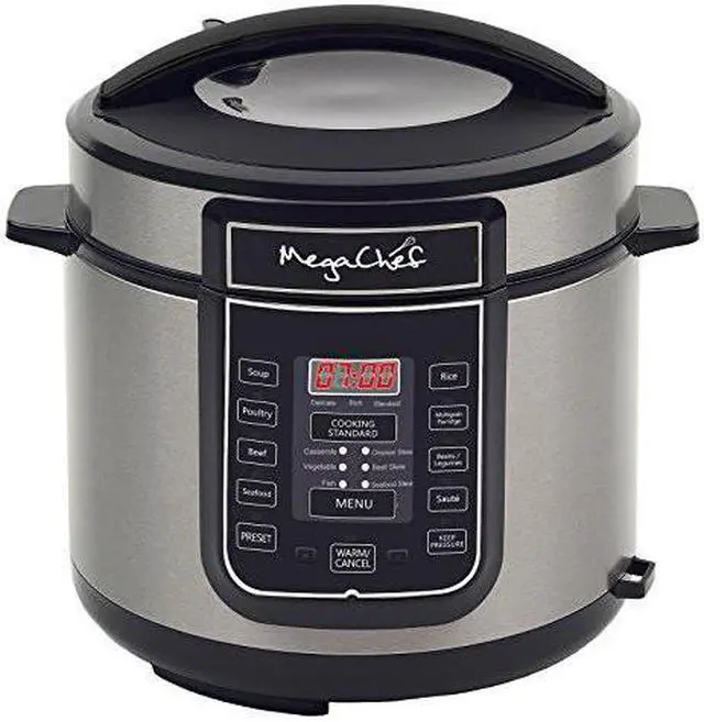 Alt view image 2 of 8 - MEGACHEF MCPR100A Quart Digital Pressure Cooker with 14 Pre-set Multi Function