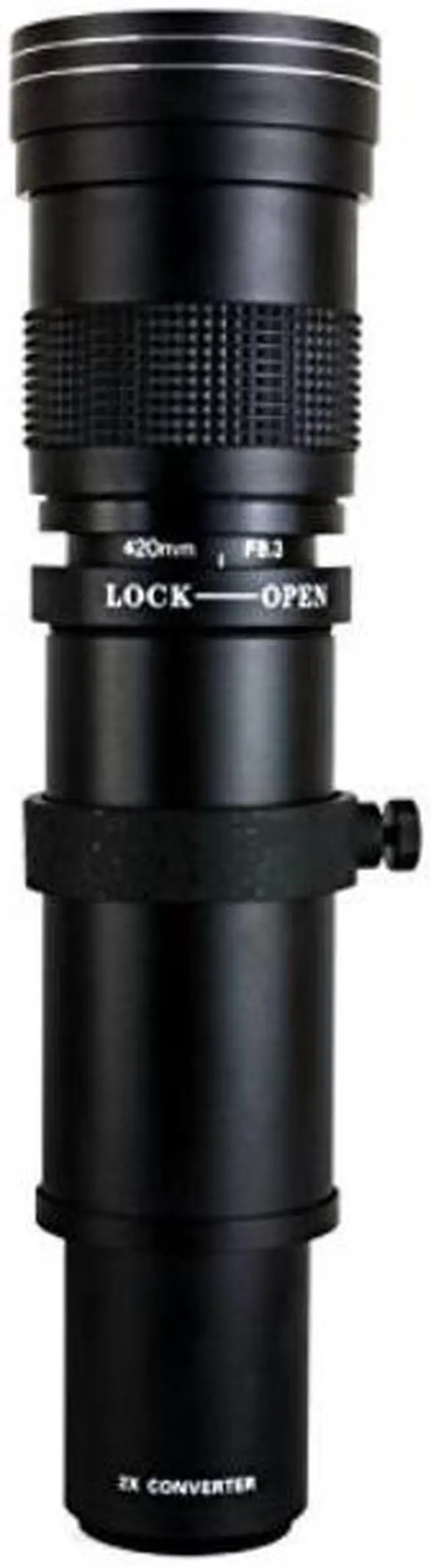 Alt view image 8 of 18 - Opteka 420-1600mm f/8.3 HD Telephoto Zoom Lens for Nikon D5, D4S, DF, D4, D3, D810, D800, D750, D610, D600, D500, D7500, D7200, D7100, D5600, D5500, D5300, D3400, D3300 and D3200 Digital SLR Cameras