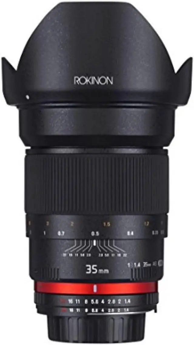 Alt view image 13 of 17 - Rokinon 35mm f/1.4 Aspherical Wide Angle Lens (for Sony Alpha E-Mount Cameras)