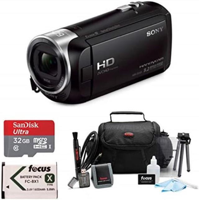 Alt view image 7 of 8 - Sony CX405 Handycam 1080p Camcorder with 32GB SD Card and Battery Bundle