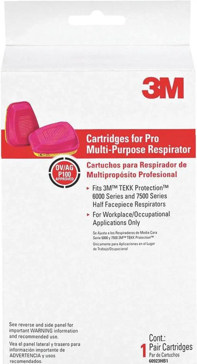 Main image of 3M OV/AG/ P100 Multipurpose Replacement Filter Cartridge (2-Pack) 60923H1-DC