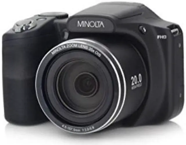 Alt view image 6 of 8 - Minolta MN35Z 1080p 35x Zoom Wi-Fi Digital Camera (Black)