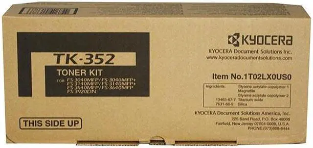 Alt view image 8 of 17 - Kyocera Mita TK-352 Toner Cartridge - Black - OEM