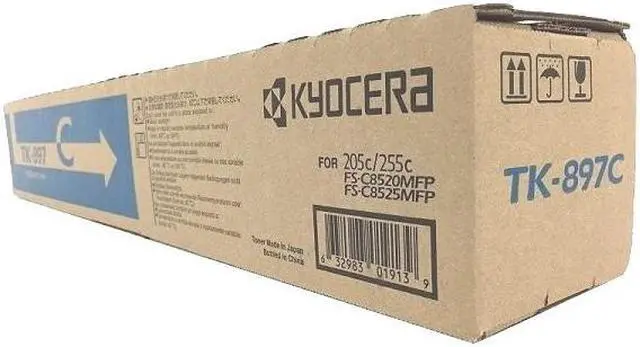 Alt view image 4 of 7 - Cyan Toner Cartridge for Kyocera TK-897C FS-C8520MFP, FS-C8525MFP, TASKalfa 205c, TASKalfa 255c, Genuine Kyocera Brand