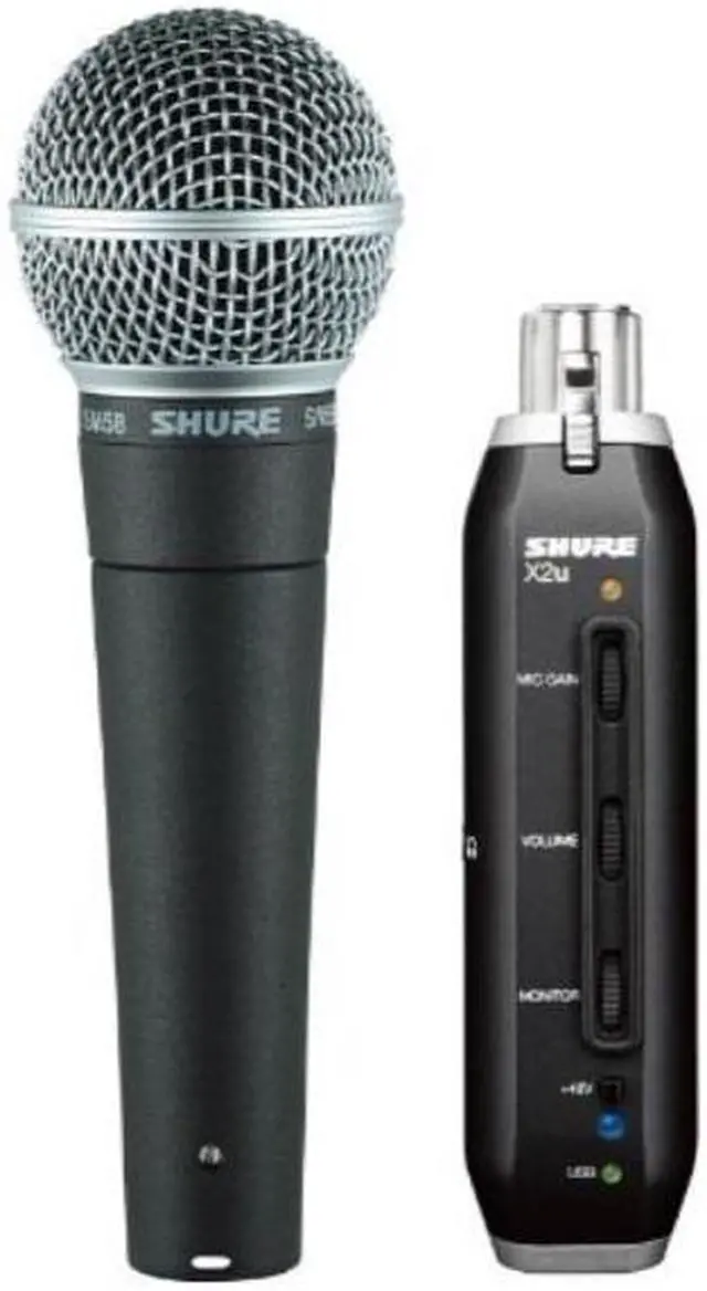 Alt view image 7 of 8 - Shure SM58-X2u Dynamic Vocal Mic w/ XLR-to-USB Interface PC MAC NEW FREE SHIP