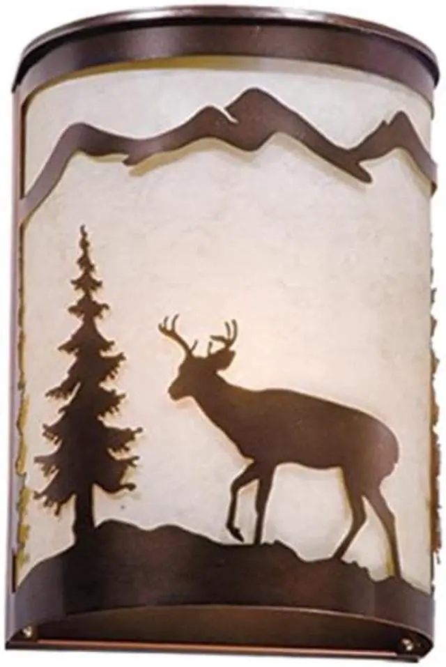 Alt view image 4 of 7 - Vaxcel Bryce 8" Wall Sconce Burnished Bronze - WS55408BBZ