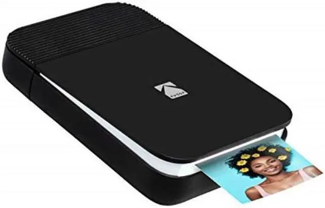 Alt view image 5 of 5 - KODAK Smile Instant Digital Printer – Pop-Open Bluetooth Mini Printer for iPhone & Android – Edit, Print & Share 2x3 ZINK Photos w/FREE Smile App – Black/ White