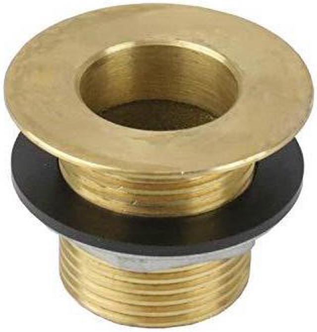 Assure Parts 1 NPS Nickel-Plated Brass Drain for 1 3/8 Sink Opening - 1  1/2 Long