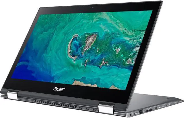 Alt view image 2 of 7 - Acer Spin 5 SP513-53N-70KD 13.3" Touchscreen 2 in 1 Notebook - 1920 x 1080 - Core i7 i7-8565U - 16 GB RAM - 512 GB SSD - Steel Gray