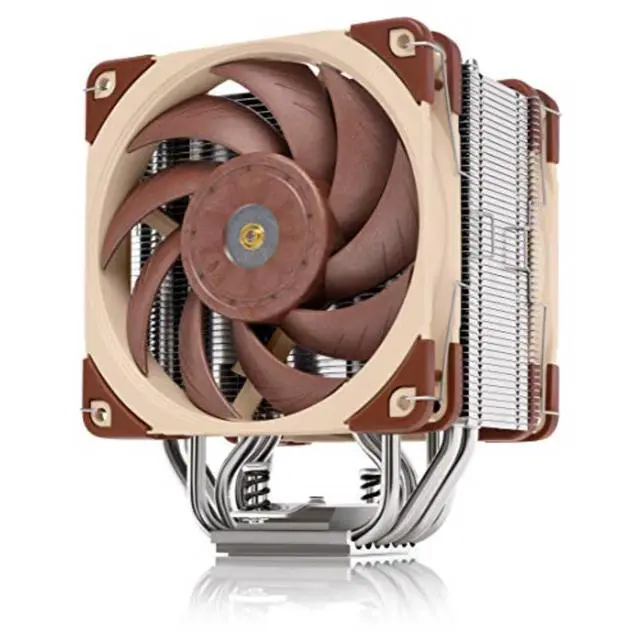 Alt view image 8 of 17 - Noctua NH-U12A, Premium CPU Cooler with High-Performance Quiet NF-A12x25 PWM Fans (120mm, Brown)