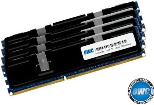 Alt view image 4 of 6 - OWC 64GB ( 4x16GB ) PC3-10600 DDR3 ECC 1333MHz SDRAM DIMM 240 Pin Memory Upgrade kit For MacPro 'Nehalem'& Westmere' models.Perfect For the Mac Pro 8-core and Quad-core Xeon systems.OWC1333D3X9M064