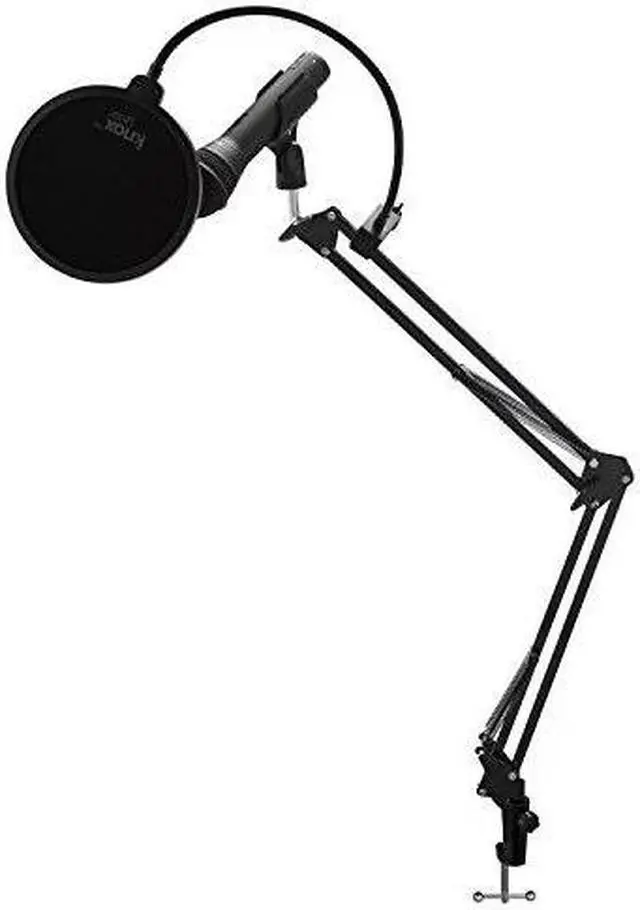 Alt view image 6 of 7 - Samson Q2U Black Handheld Dynamic USB Microphone with Boom Arm and Pop Filter