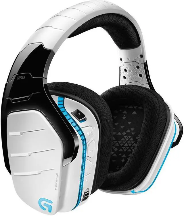 Alt view image 4 of 11 - Logitech G933 Artemis Spectrum Wireless RGB 7.1 Dolby and DST Headphone Surround Sound Gaming Headset - White