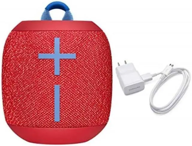 Alt view image 8 of 9 - Ultimate Ears Wonderboom2 Waterproof Bluetooth Speaker Red w Wall Charger