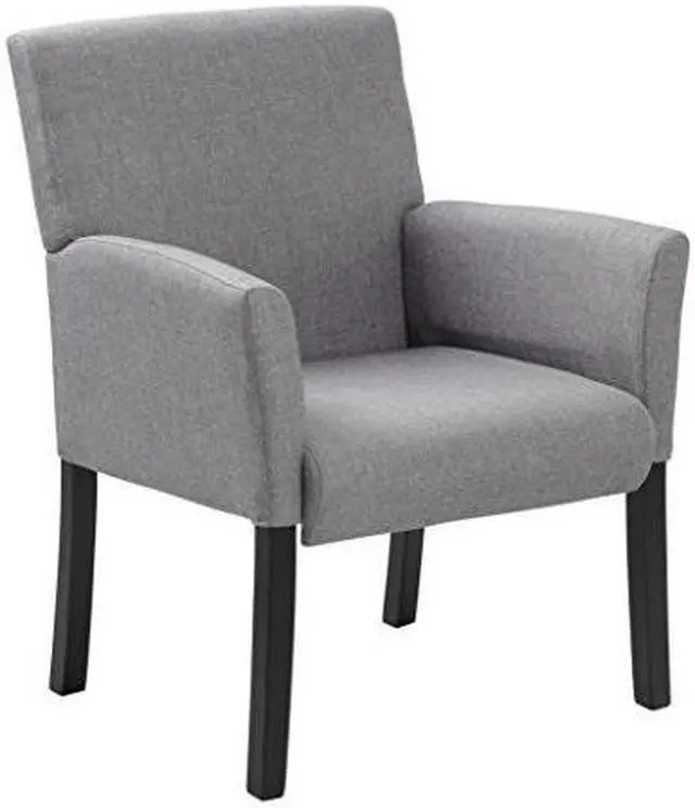 Alt view image 5 of 6 - Boss B659-MG Contemporary Guest Chair, 26" x 27" x 38.5", Linen-like - Grey