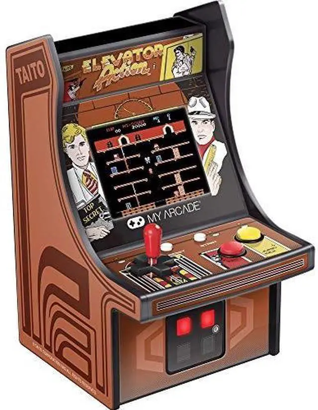 Alt view image 7 of 13 - My Arcade Taito Elevator Action Micro Player 6" Portable Handheld Video Game