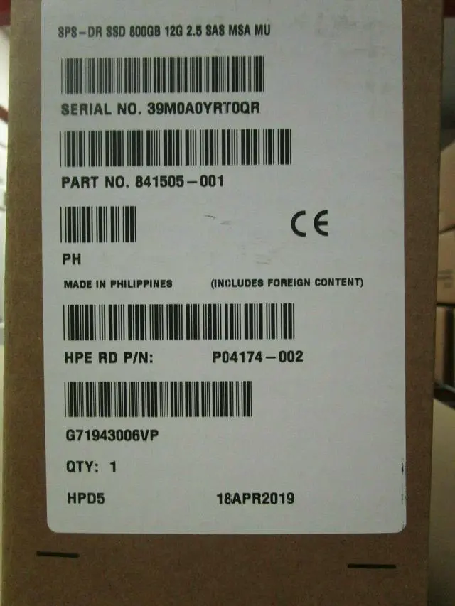 Alt view image 3 of 8 - Hpe 800 Gb Solid State Drive - 2.5" Internal - Sas (12Gb/S Sas)