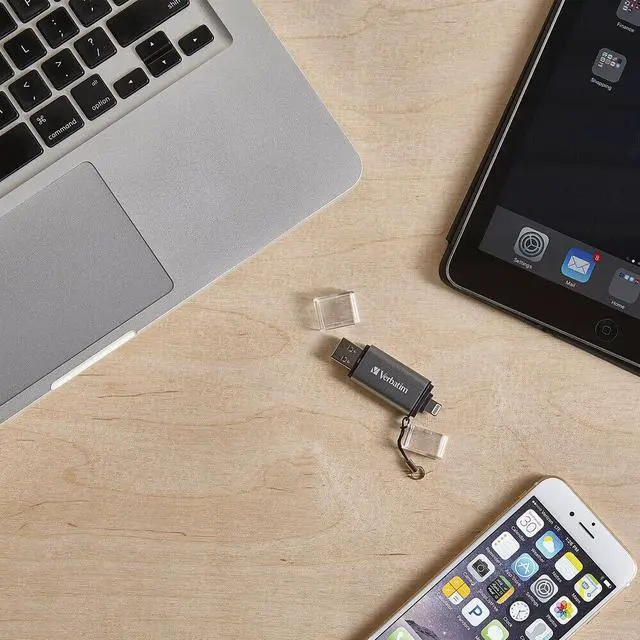 Alt view image 2 of 7 - Verbatim Corporation 49301 64Gb Istorengo Dual Flash Drive Usb 3.0 Apple Lghtng