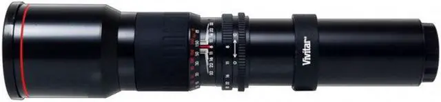 Alt view image 9 of 14 - Vivitar 500mm/1000mm f/8 Telephoto Lens for Canon EOS 80D 70D 60D + 2X Converter + Accessory Kit