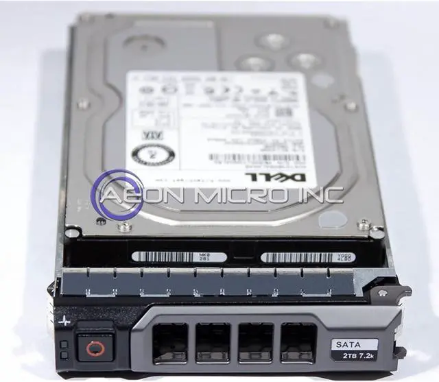 Main image of Dell - 2 TB 7200 RPM Enterprise SATA 3.5" Hard Drive for PowerEdge / PowerVault Systems. Equipped with tray. Mfr P/N: 2G4HM