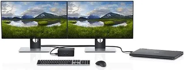 Alt view image 4 of 7 - Dell Precision Dual USB-C Thunderbolt Dock TB18DC Docking Station, with 240 Watt Power Adapter