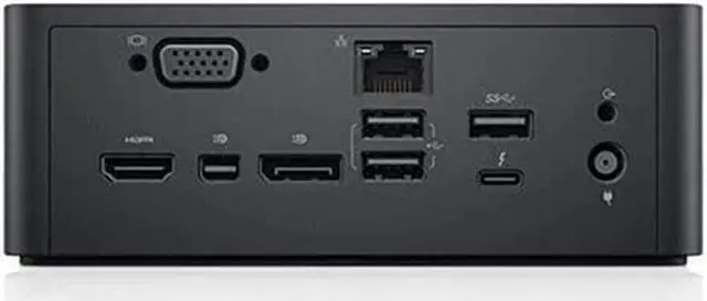 Alt view image 6 of 7 - Dell Precision Dual USB-C Thunderbolt Dock TB18DC Docking Station, with 240 Watt Power Adapter