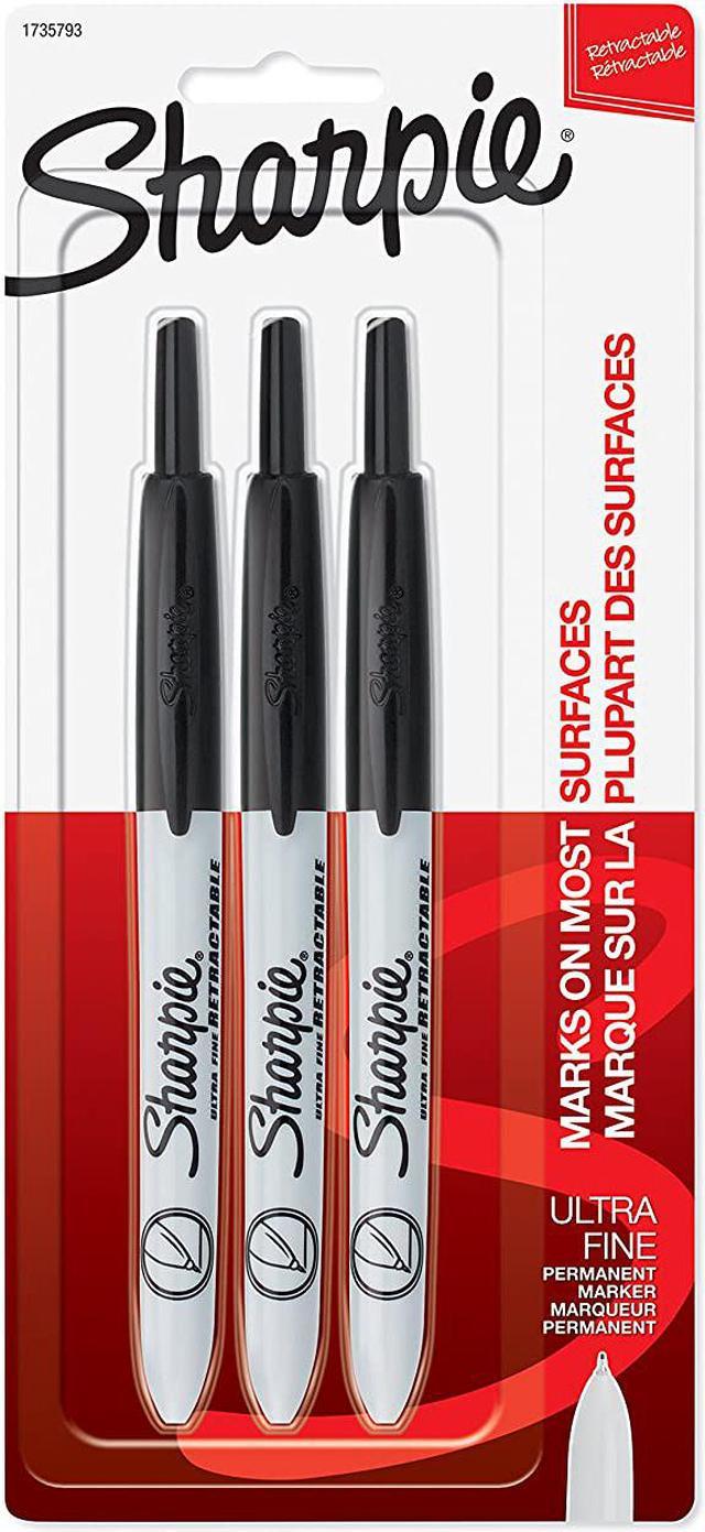 Sharpie Retractable Permanent Markers, Ultra Fine Point