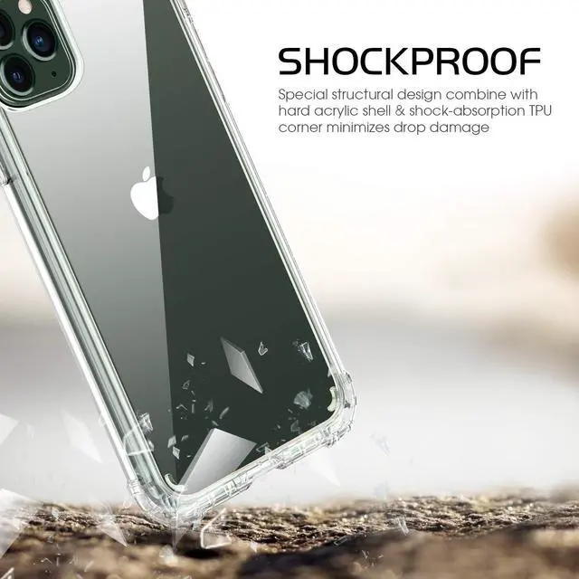 Alt view image 3 of 7 - BENTOBEN iPhone 11 Pro Case, iPhone 11 Pro Phone Case, Clear Transparent Phone Cases Cover for iPhone 11 Pro 5.8 inch 2019, Crystal Clear